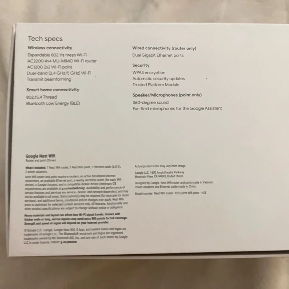 Google Nest Wifi System - White